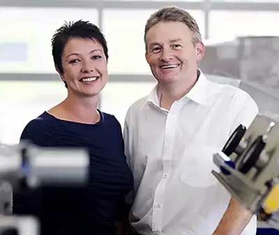 Jeanette und Jörg Eisenlöhr Gründer und Inhaber vom Unternehmen plasma technology