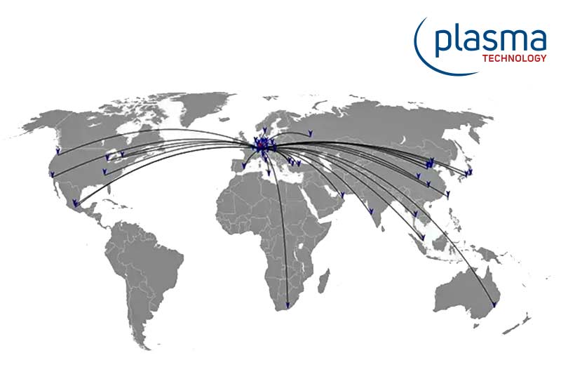 Plasma Technology Niederdruck-Plasmaanlagen weltweit im Einsatz von internationalen Unternehmenskunden