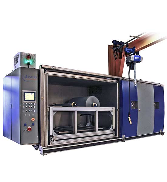 PlasmaActivate 8200 r2r Special System for Roll Treatment Using Low-Pressure Plasma Technology